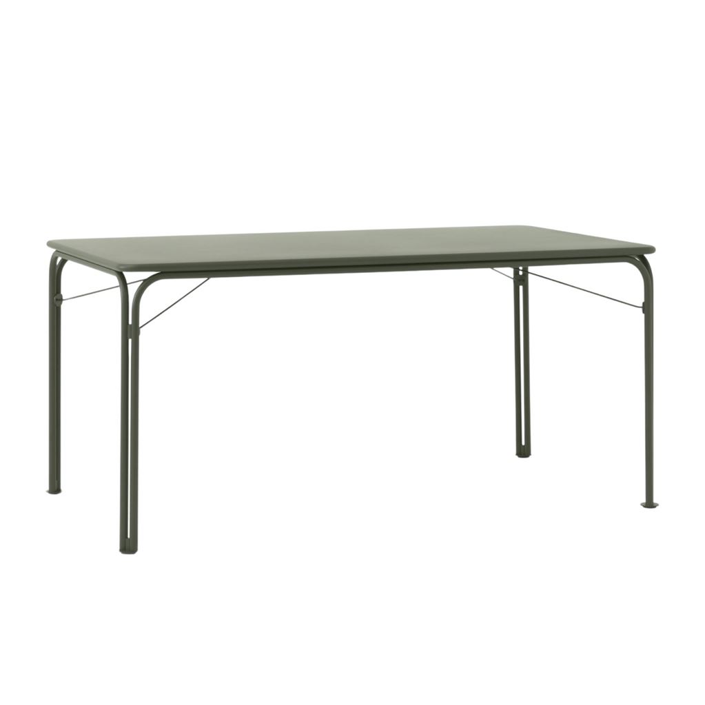 Billede af &Tradition Thorvald SC113 Dining Table B: 160 cm - Stål/Bronze Green