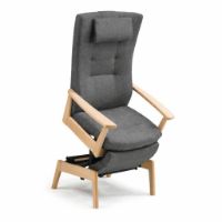 Billede af Farstrup 5040 Multiplus Lænestol QS Medley 60004 - Bøg Lys Lak/Mørkegrå