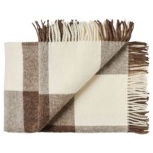 Billede af Silkeborg Uldspinderi Ærø Plaid 140x240 cm - Dark Brown