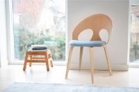 Billede af Vermund VL1100 Spisebordsstol SH: 46 cm - Olieret Eg/Sierra Cognac Læder