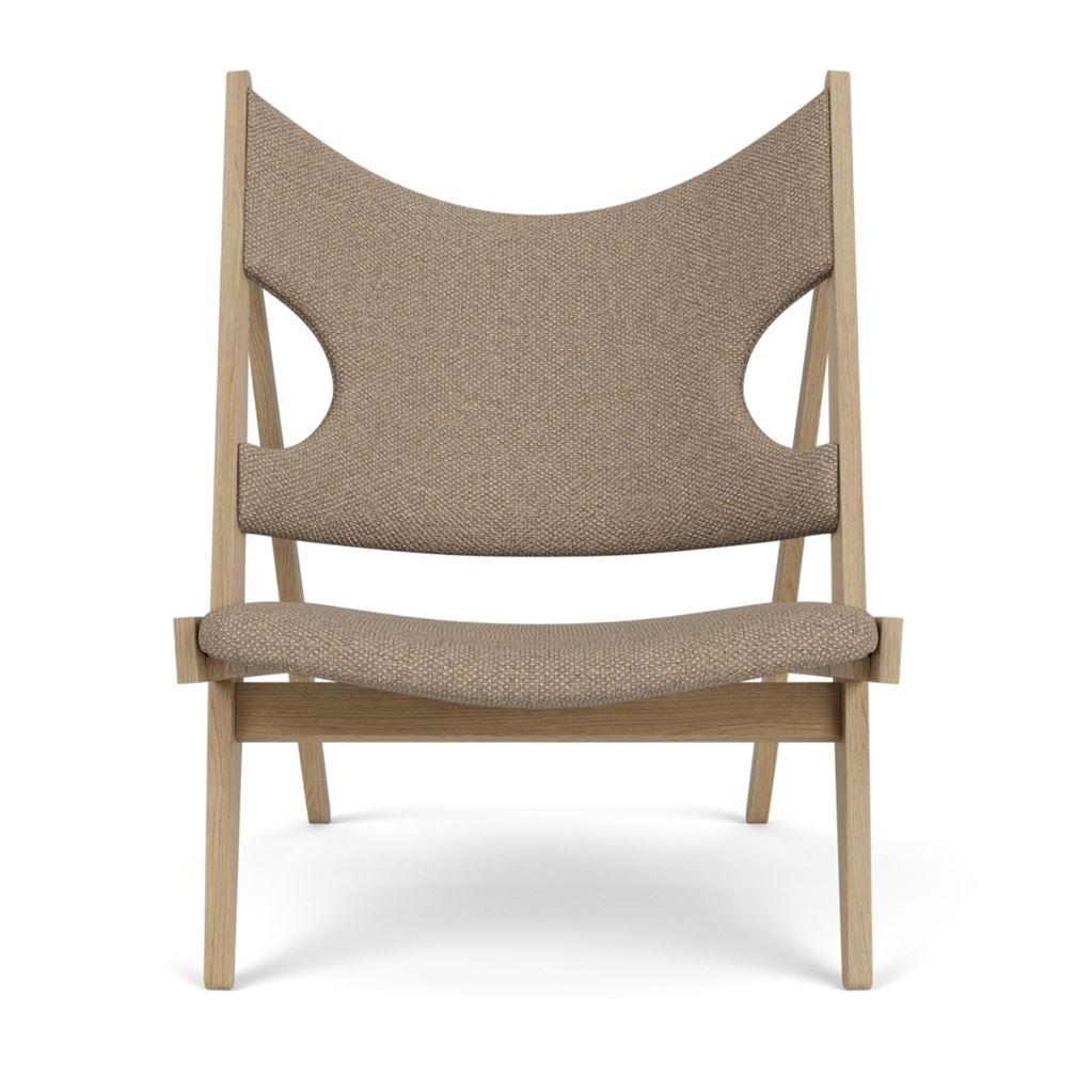 Billede af Audo Copenhagen Knitting Lounge Chair - Natural Oak/Logan Flint