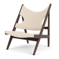 Billede af Audo Copenhagen Knitting Lounge Chair - Dark Stained Oak/Logan Jasmine