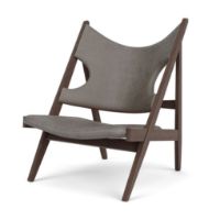 Billede af Audo Copenhagen Knitting Lounge Chair - Dark Stained Oak/Dakar 0311 Leather