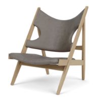 Billede af Audo Copenhagen Knitting Lounge Chair - Natural Oak/Dakar 0311 Leather
