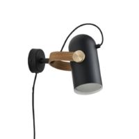 Billede af Le Klint 262 Carronade II Væglampe H: 21 cm - Aluminium/Røget Egetræ