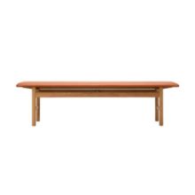 Billede af Fredericia Furniture 3172 Mogensen Sædepolstret Bænk L: 171,5 cm - Cognac Omni Læder/Olieret Eg