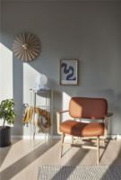 Billede af Hübsch Væglampe Ø:48cm - Tekstil/Metal/Sand 