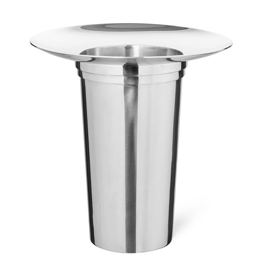 Billede af Louise Roe Fountain Vase #01 H: 30 cm - Poleret Rustfrit Stål