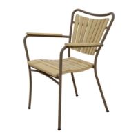 Billede af Mandalay Marguerit Havestol H: 83 cm- Teak/Mocca