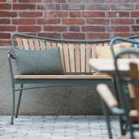 Billede af Mandalay Marguerit Havebænk Bænk L: 143 cm - Teak/Olivengrøn 