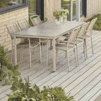 Billede af Mandalay Terra Havebord L: 197 cm - Aluminium/Taupe