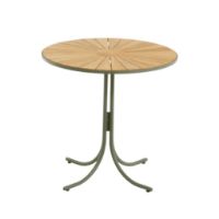 Billede af Mandalay Marguerit Cafébord Ø: 70 cm - Teak/Olivengrøn