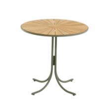 Billede af Mandalay Marguerit Cafébord Ø: 70 cm - Teak/Olivengrøn