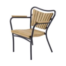 Billede af Mandalay Marguerit Børnestol H: 47 cm - Teak/Antracit