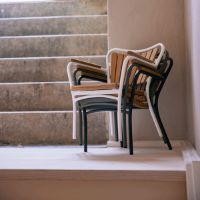 Billede af Mandalay Marguerit Børnestol H: 47 cm - Teak/Antracit