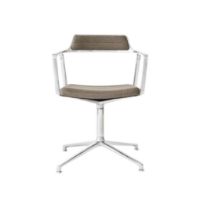 Billede af Vipp 452 Swivel Stol m. Gliders - Aluminium/Dark Sand