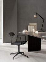 Billede af Vipp 452 Swivel Stol m. Gliders - Aluminium/Dark Sand