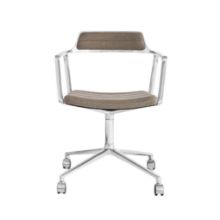Billede af Vipp 452 Swivel Stol m. Hjul - Aluminium/Dark Sand 