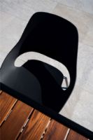 Billede af HOUE Falk Outdoor Dining Chair H: 83 cm - Black Aluminium/Black