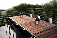 Billede af HOUE Falk Outdoor Dining Chair H: 83 cm - Black Aluminium/Black