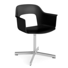 Billede af HAY Layout Armchair 231 H: 79 cm - Polished Aluminium/Black