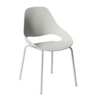Billede af HOUE Falk Outdoor Dining Chair H: 83 cm - White Aluminium/Muted White
