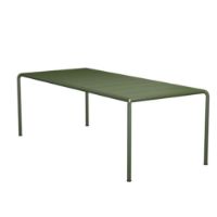 Billede af HOUE Avanti Dining Table 222x98 - Aluminium/Olive Green