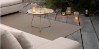 Billede af HOUE Field Outdoor Rug 240x170 cm - Tekstil/Sand