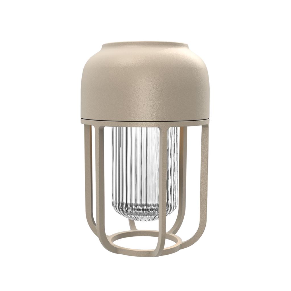 Billede af HOUE Light No. 1 Outdoor Portable Light H: 21 cm - Aluminium/Beige
