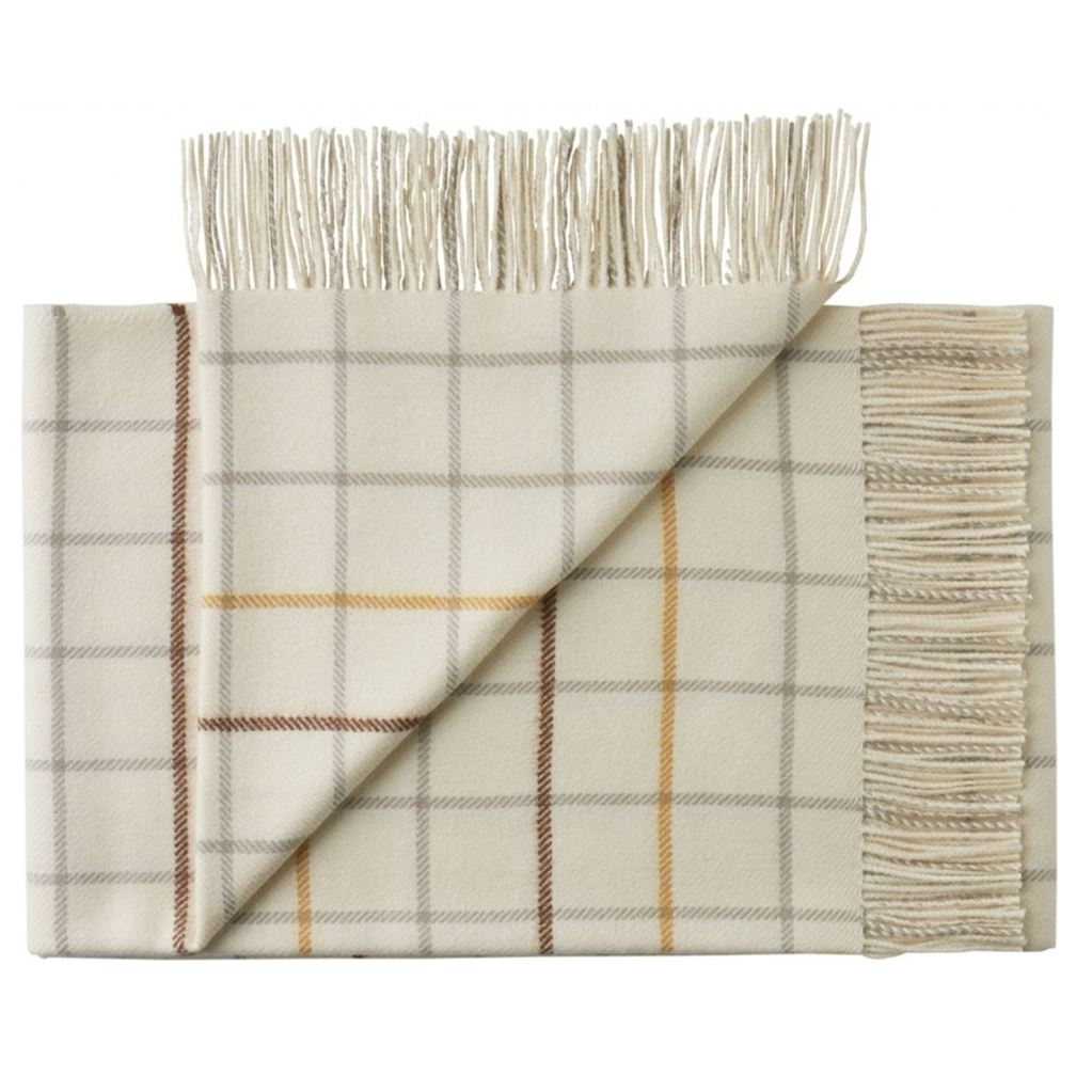 Billede af Silkeborg Uldspinderi Quito Plaid 130x200 cm - Honey White