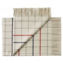 Billede af Silkeborg Uldspinderi Quito Plaid 130x200 cm - White Sailor Red