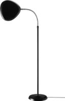 Billede af GUBI Cobra Gulvlampe H: 118 cm - Chrome/Black Semi Matt