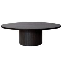 Billede af GUBI Moon Coffee Table Ø: 150 cm - Brown/Black Stained Oak
