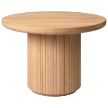 Billede af GUBI Moon Coffee Table Ø: 60 cm - Massiv Olieret Egetræ