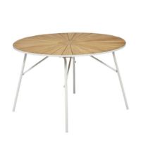 Billede af Mandalay Marguerit Havebord Ø: 110 cm - Teak/Hvid