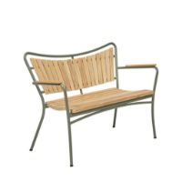 Billede af Mandalay Marguerit Havebænk L: 112 cm - Teak/Olivengrøn