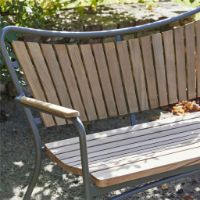 Billede af Mandalay Marguerit Havebænk L: 112 cm - Teak/Olivengrøn