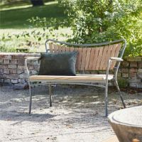 Billede af Mandalay Marguerit Havebænk L: 112 cm - Teak/Olivengrøn