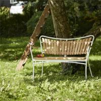 Billede af Mandalay Marguerit Havebænk L: 112 cm - Teak/Hvid