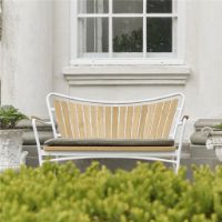 Billede af Mandalay Marguerit Havebænk L: 112 cm - Teak/Hvid