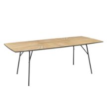 Billede af Mandalay Marguerit Havebord L: 200 cm - Antracit/Teak