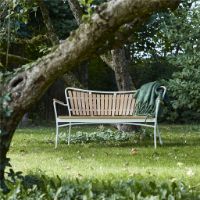 Billede af Mandalay Marguerit Havebænk L: 143 cm - Teak/Hvid