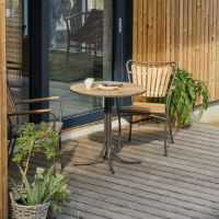 Billede af Mandalay Marguerit Cafébord Ø: 70 cm - Teak/Mocca