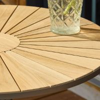 Billede af Mandalay Marguerit Cafébord Ø: 70 cm - Teak/Mocca