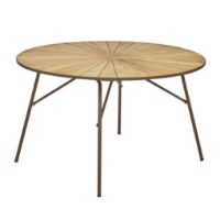Billede af Mandalay Marguerit Havebord Ø: 120 cm - Teak/Mocca
