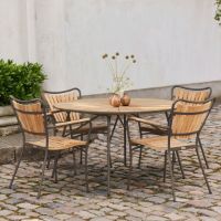 Billede af Mandalay Marguerit Havebord Ø: 120 cm - Teak/Mocca