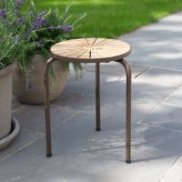 Billede af Mandalay Marguerit Taburet Ø: 32 cm - Teak/Mocca