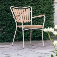 Billede af Mandalay Marguerit Havestol H: 83 cm - Teak/Taupe