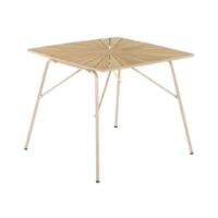 Billede af Mandalay Marguerit Havebord 83x83 cm - Teak/Taupe
