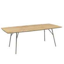 Billede af Mandalay Marguerit Havebord L: 200 cm - Teak/Olivengrøn